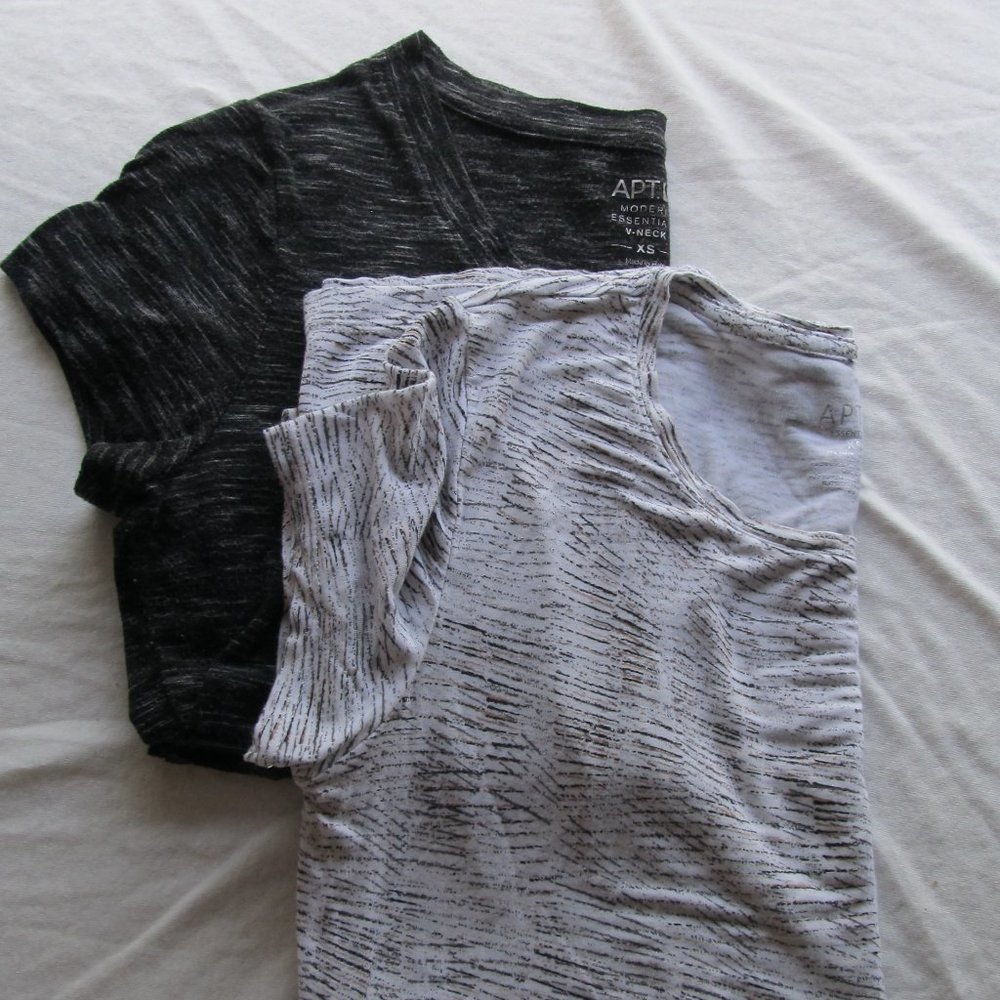 Apt. 9 White and Black Shirt Bundle